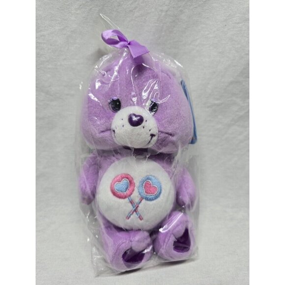 Care Bears Other - Care Bear Share Bear Lollipops 8" Purple Plush Fun Scents Stuffed Animal- NEW